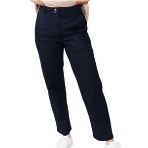 ABLE Ann Twill Straight Leg Pant In Black W-202 Sz 8
